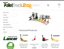 Tablet Screenshot of pallettruckshop.ie